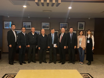 110年1月28日，詹志宏副董事長兼秘書長率團參訪樹德科技大學與陸生交流座談