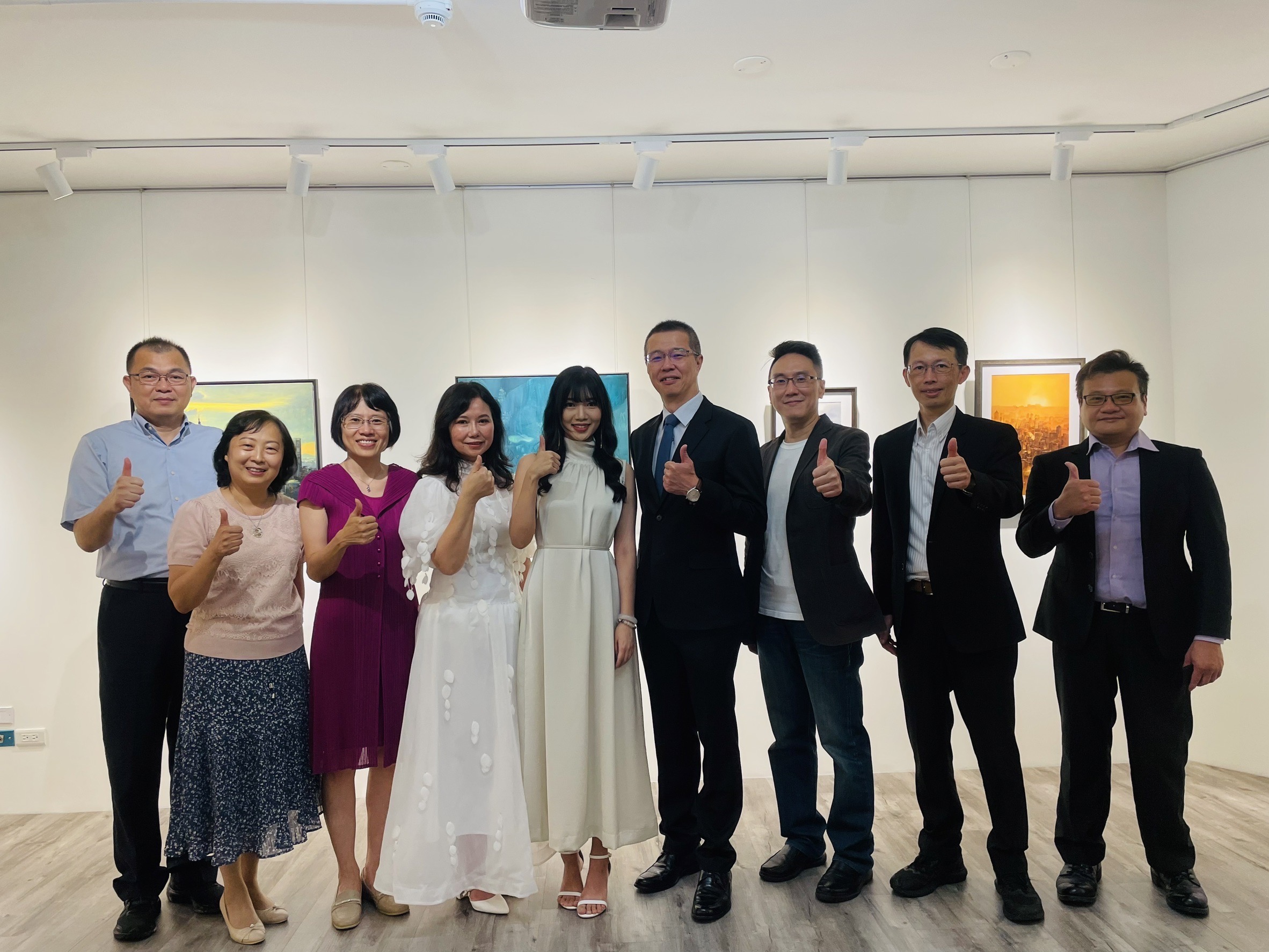 113年7月13日，海基會參加陸配舉辦「詩畫台灣『嵐』雙個展」開幕茶會。