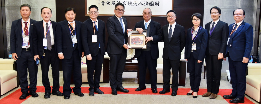 114年4月2日，「第32屆亞洲臺灣商會聯合總會回國訪問團」拜會海基會
