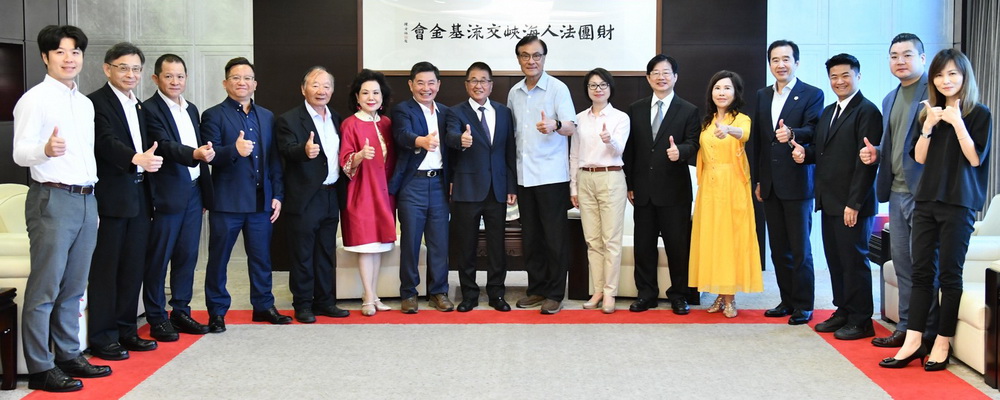 115年4月10日，蘇嘉全董事長會見廣州台商協會王慶祥會長一行